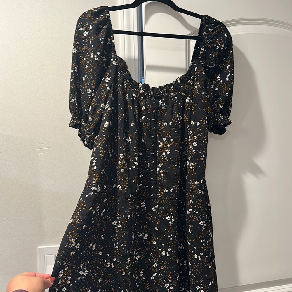 90s puff sleeve dress